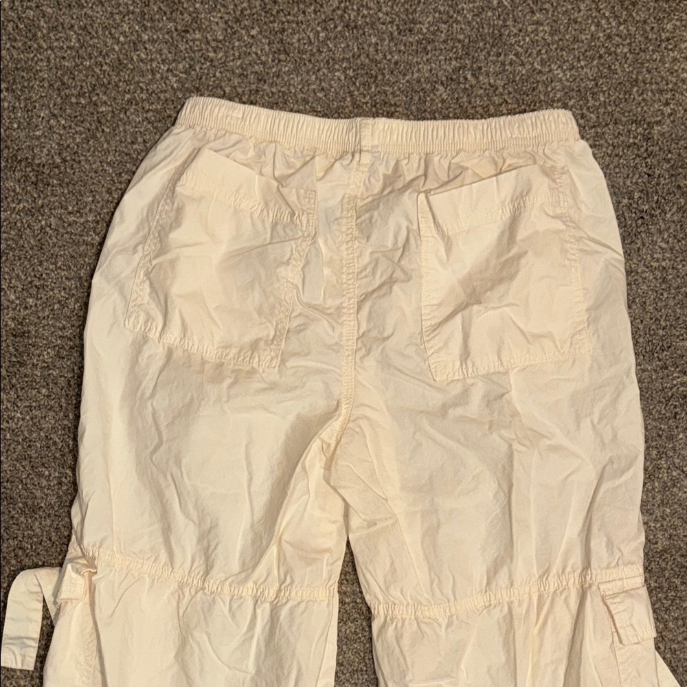 Wild Fable Off White Cream Cargo Pants Women's Medium NWT - Picture 6 of 10